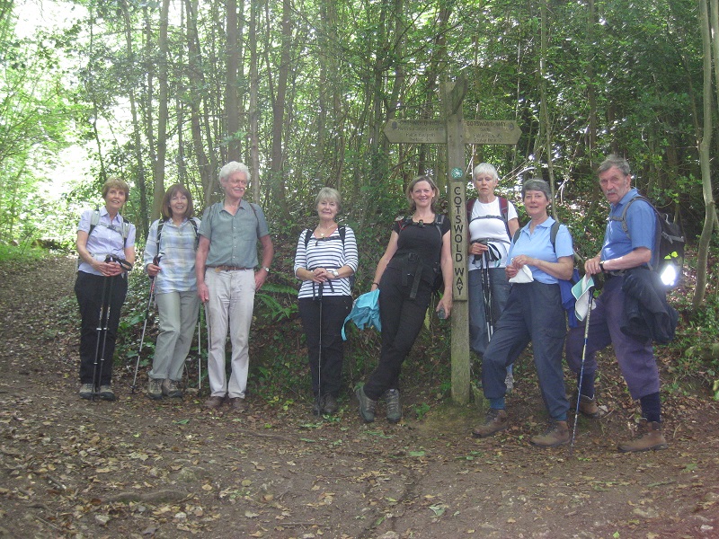 On the Cotswold Way after leaving Selsey Common